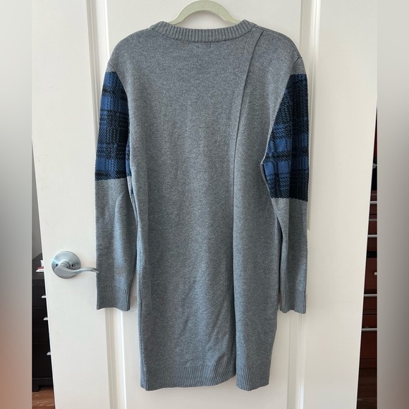 Thakoon Addition Plaid Combo Sweater Dress - Picture 8 of 16